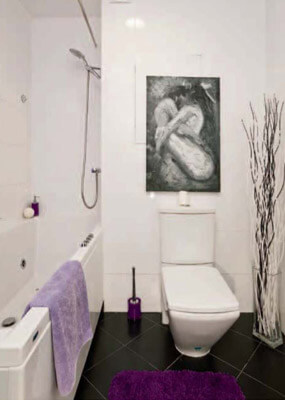 Студии не могут похвастаться просторной ванной комнатой и раздельным санузлом